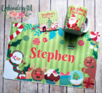 Kid's Holiday Placemat/Mug coaster set
