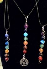 wired chakra necklace. With or without charm.